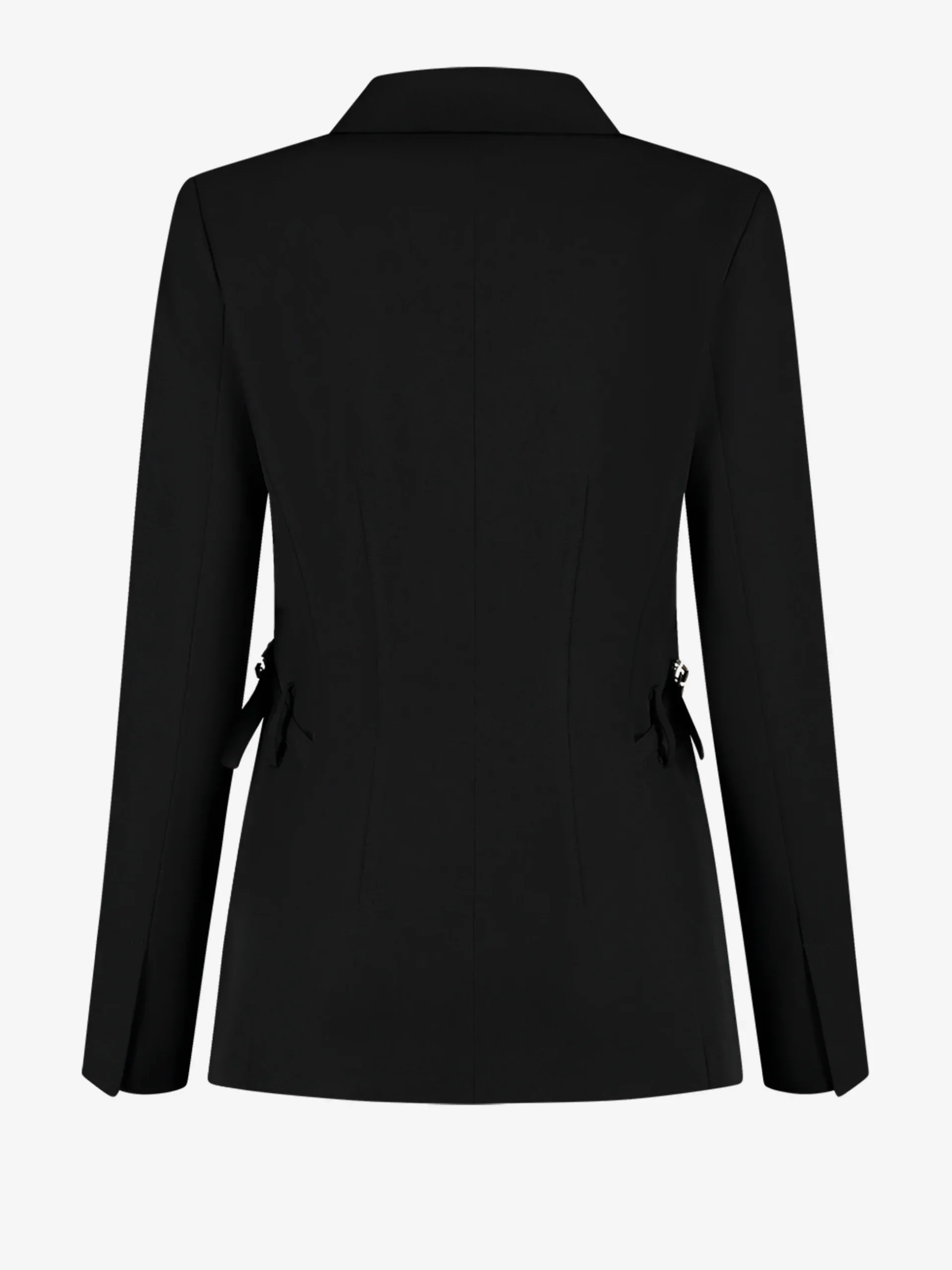 Aansluitende blazer met gesp detail