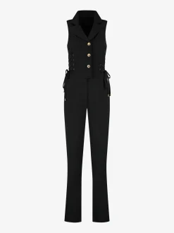 Aansluitende jumpsuit met veter details