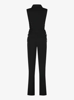 Aansluitende jumpsuit met veter details