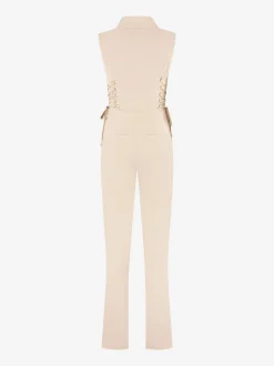 Aansluitende jumpsuit met veter details