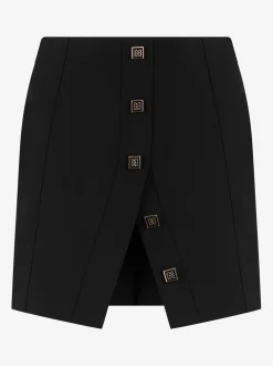 Aansluitende skort met split en NIKKIE studs