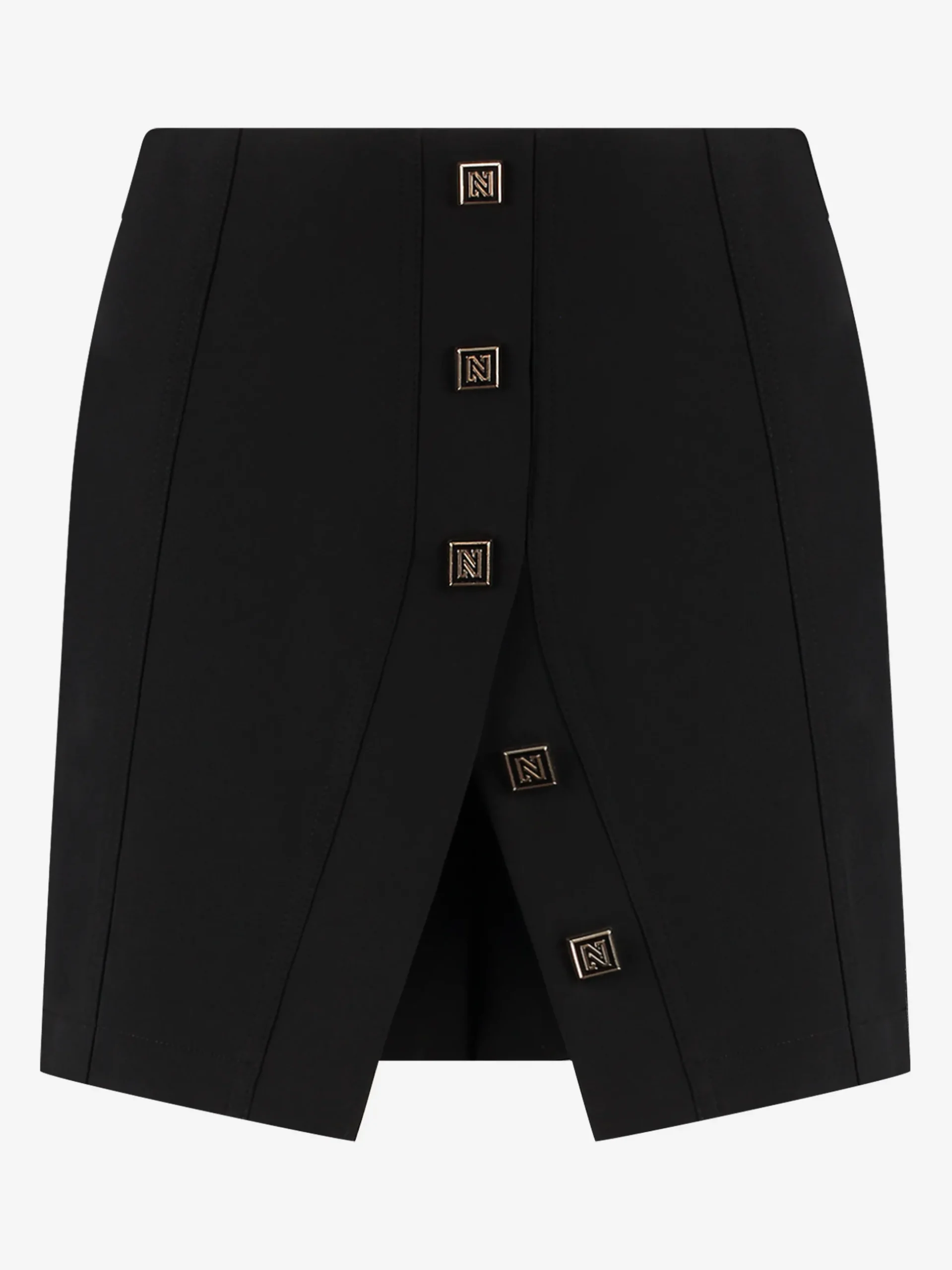 Aansluitende skort met split en NIKKIE studs
