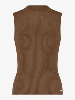 Aansluitende tank top met glitters