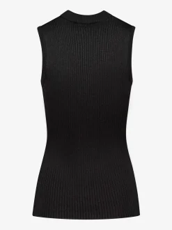 Aansluitende tank top met glitters