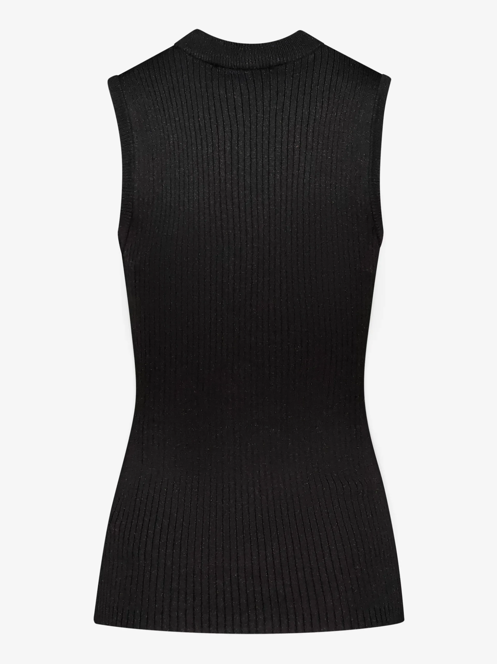 Aansluitende tank top met glitters