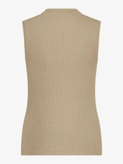 Aansluitende tank top met glitters