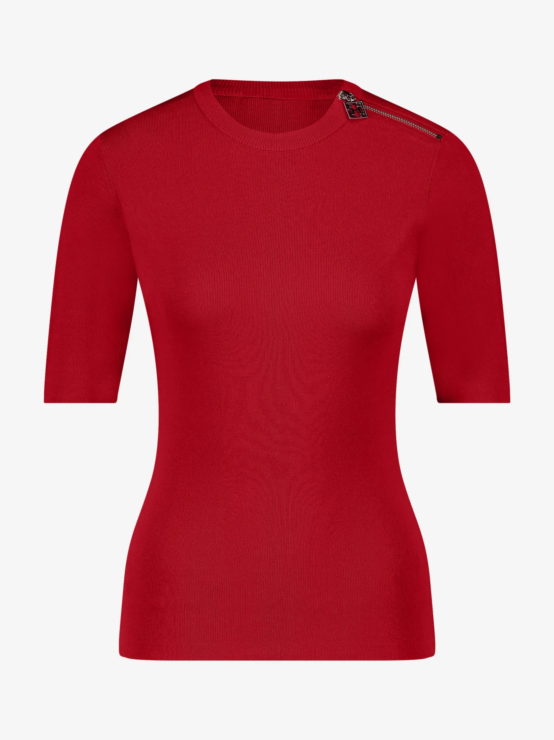 Aansluitende top met rits detail