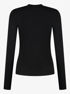 Aansluitende top met veter detail