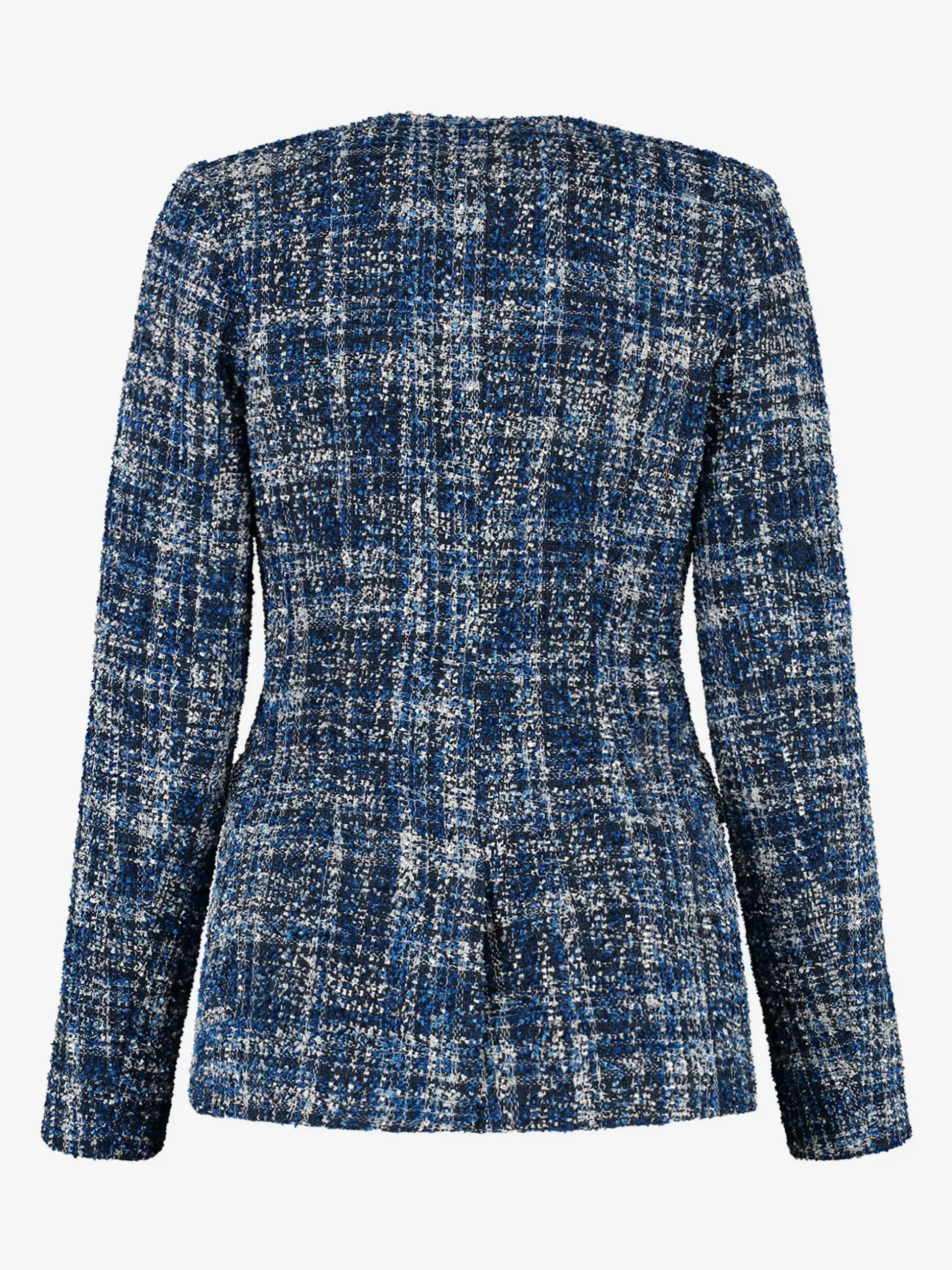 Aansluitende tweed blazer