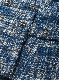 Aansluitende tweed blazer