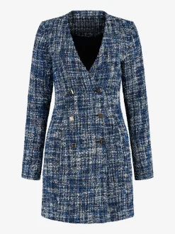 Aansluitende tweed jurk