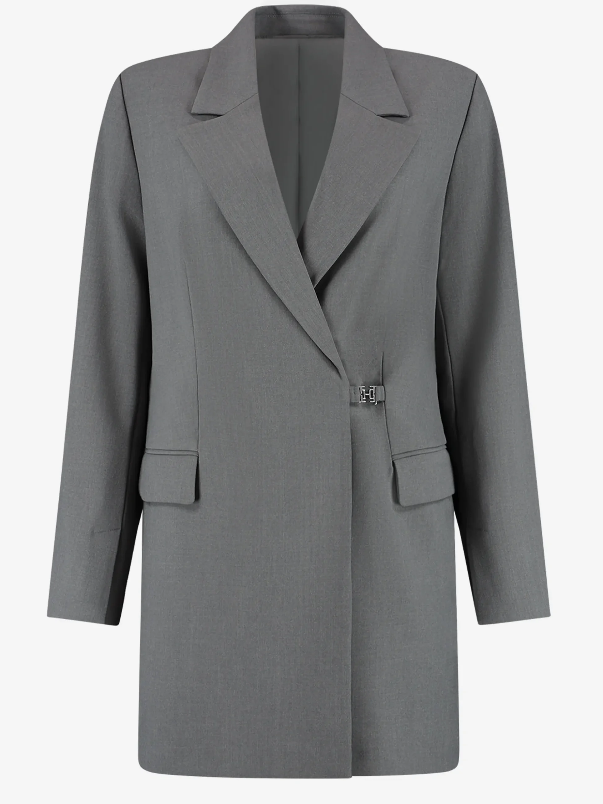Blazer jurk met reverskraag en klepzakken