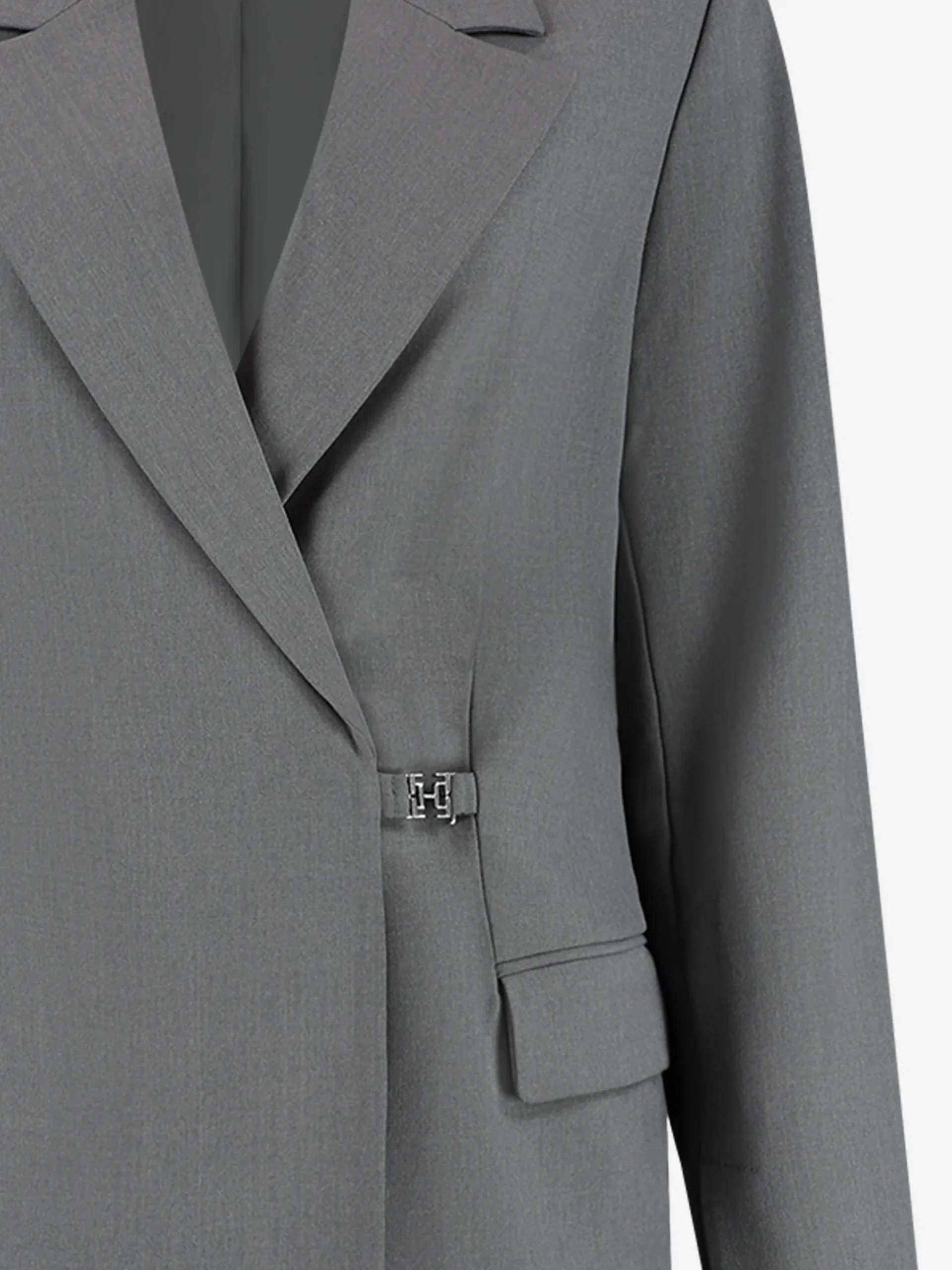 Blazer jurk met reverskraag en klepzakken