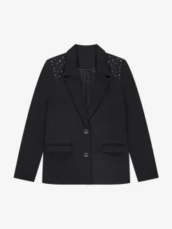 Blazer met glitter studs