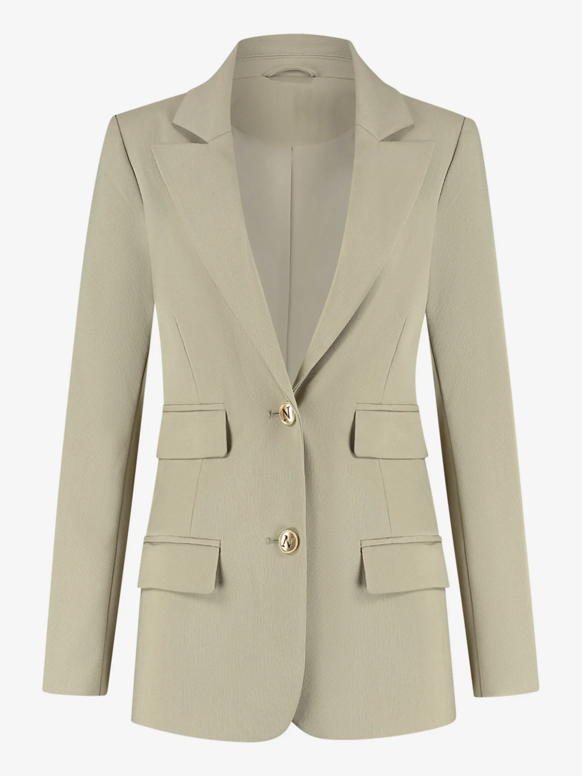 Blazer met N-knopen en dubbele klepzakken
