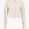 Blouse met logo patroon