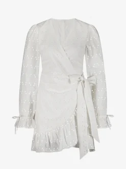 Broderie anglaise wikkeljurk