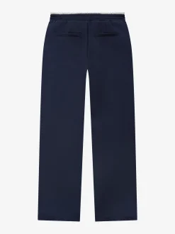 Broek met dubbele tailleband en trekkoord