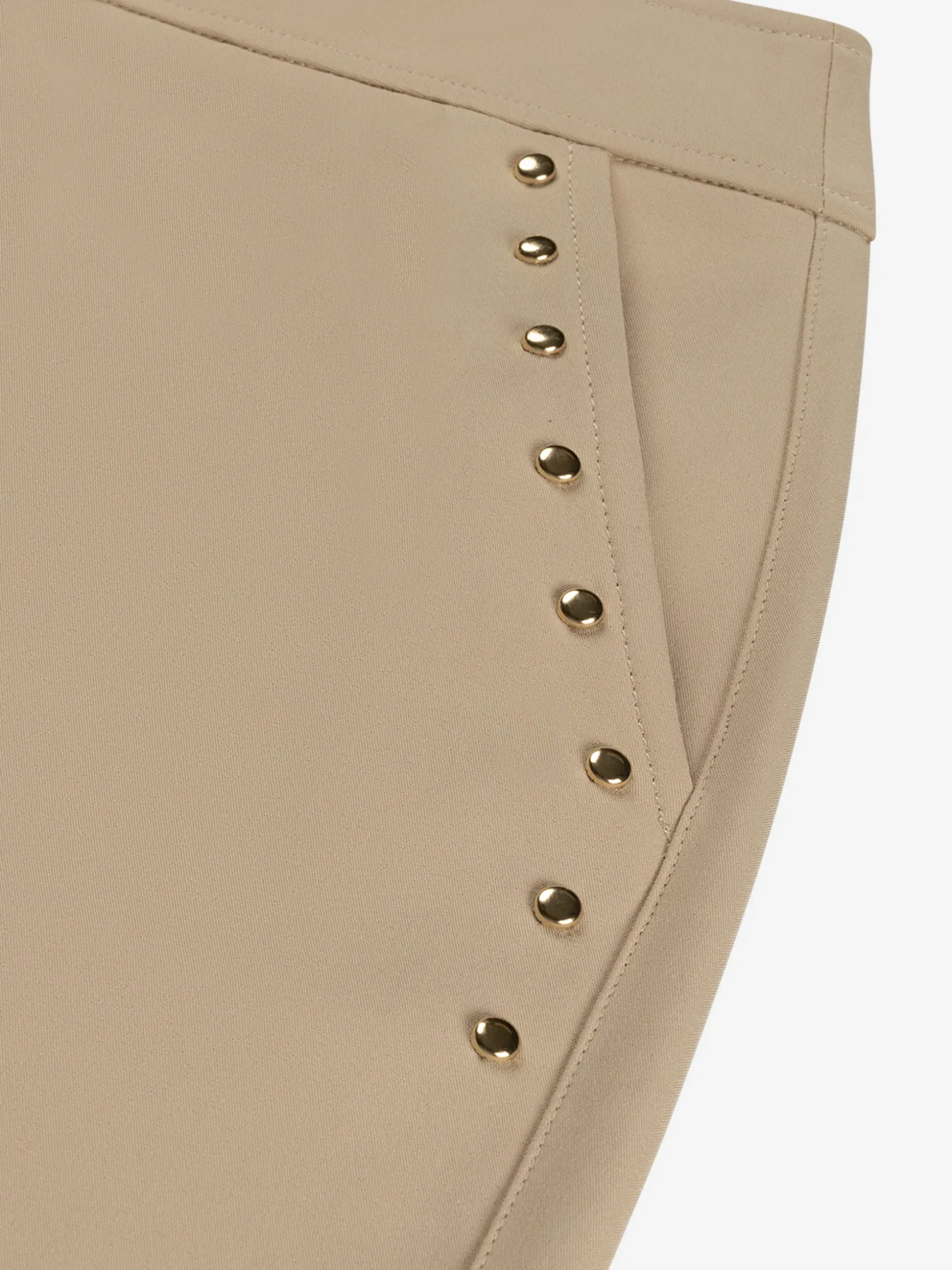 Broek met rits en decoratieve studs