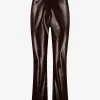 Broek van imitatieleer met craquelu00e9 patroon
