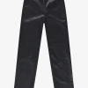 Broek van imitatieleer met rits