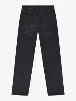Broek van imitatieleer met rits