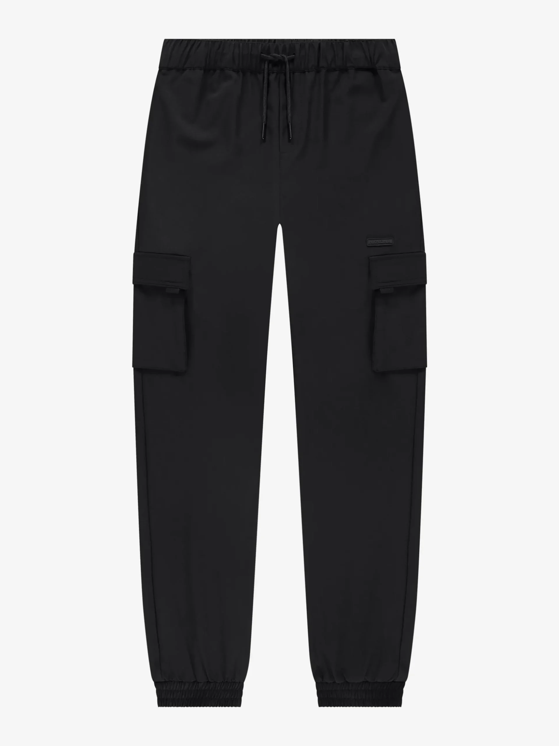 Cargo broek met elastische tailleband en trekkoord