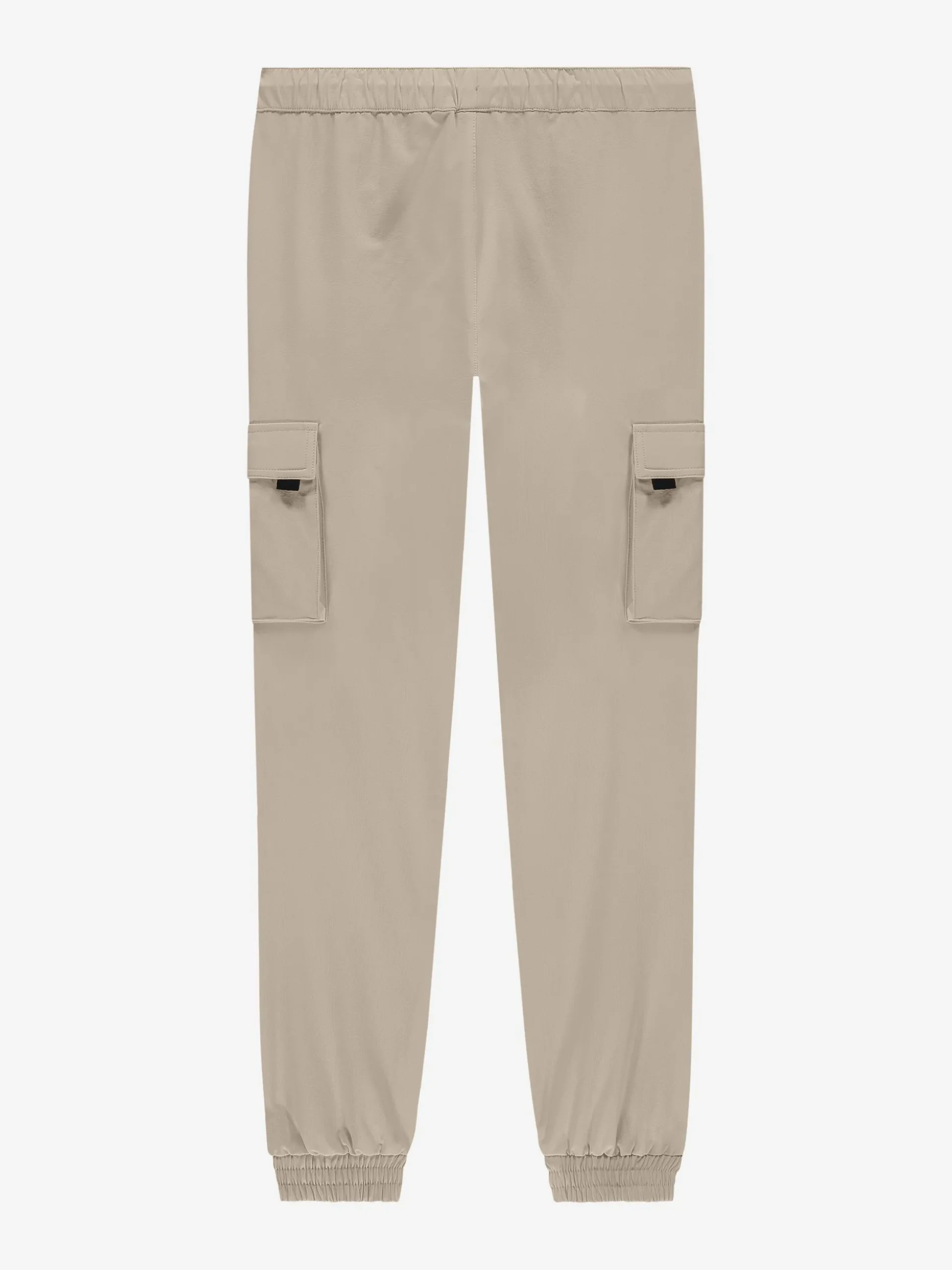 Cargo broek met elastische tailleband en trekkoord