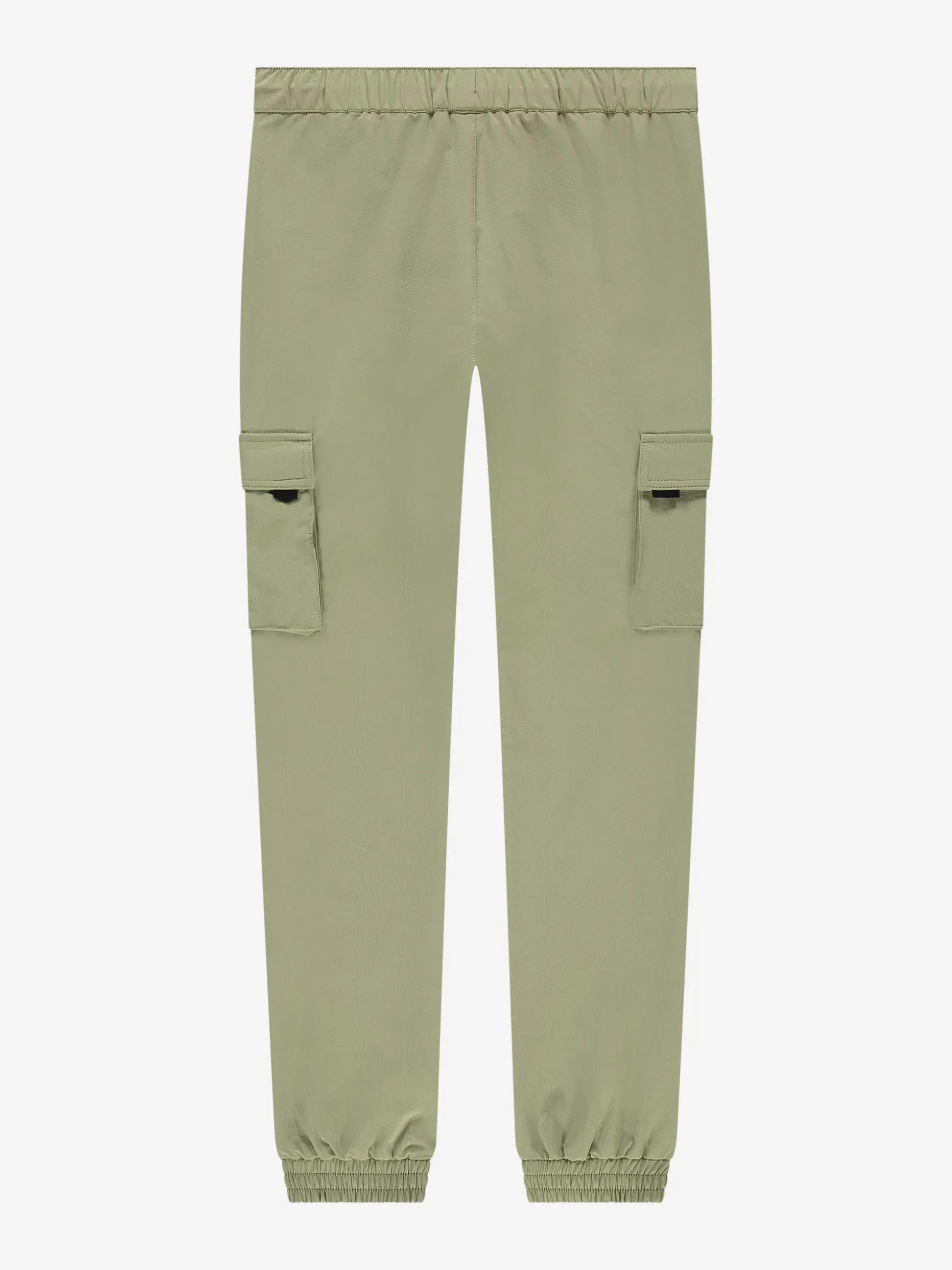 Cargo broek met elastische tailleband en trekkoord