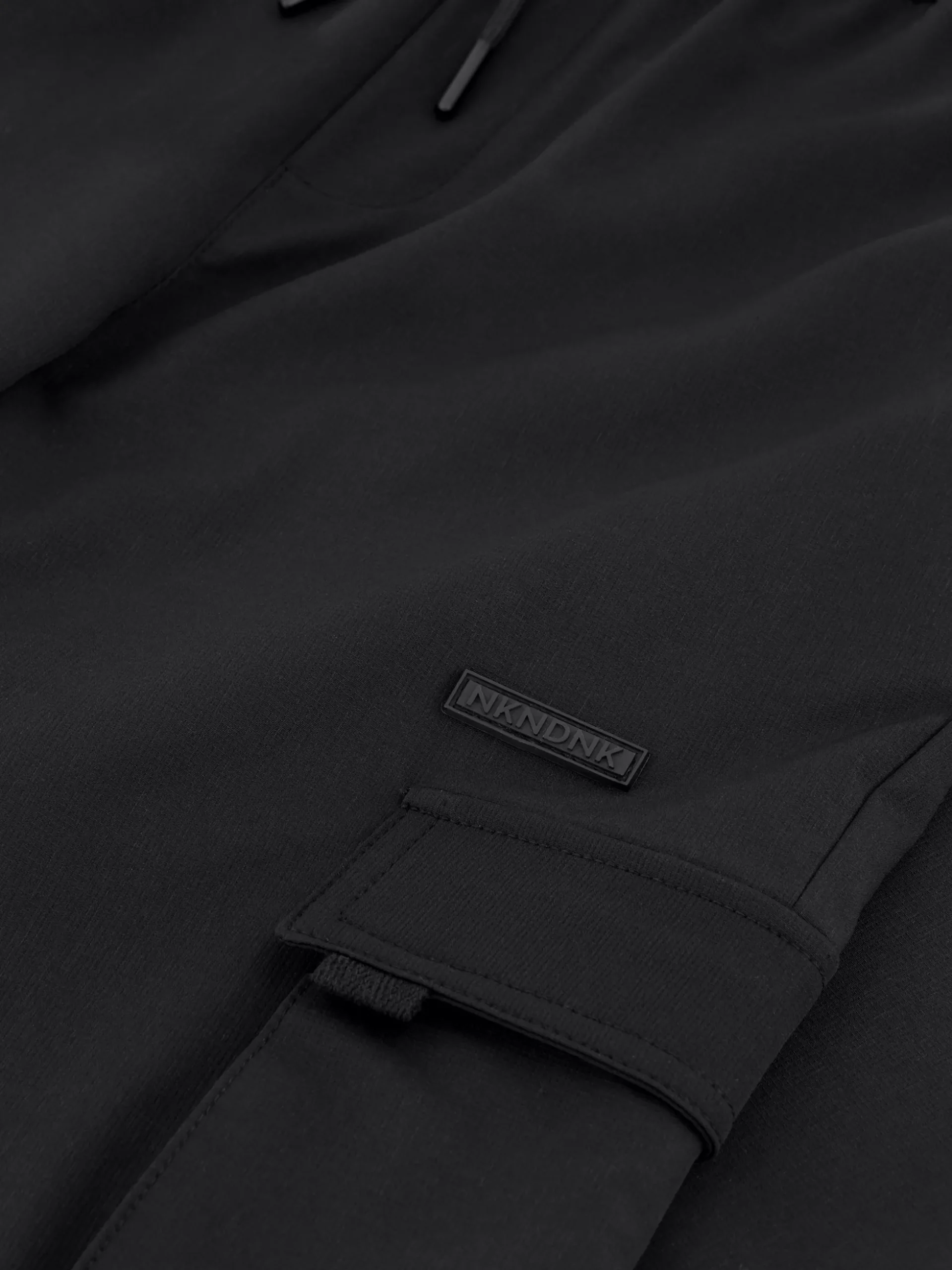 Cargo broek met elastische tailleband en trekkoord