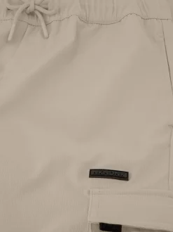 Cargo broek met elastische tailleband en trekkoord