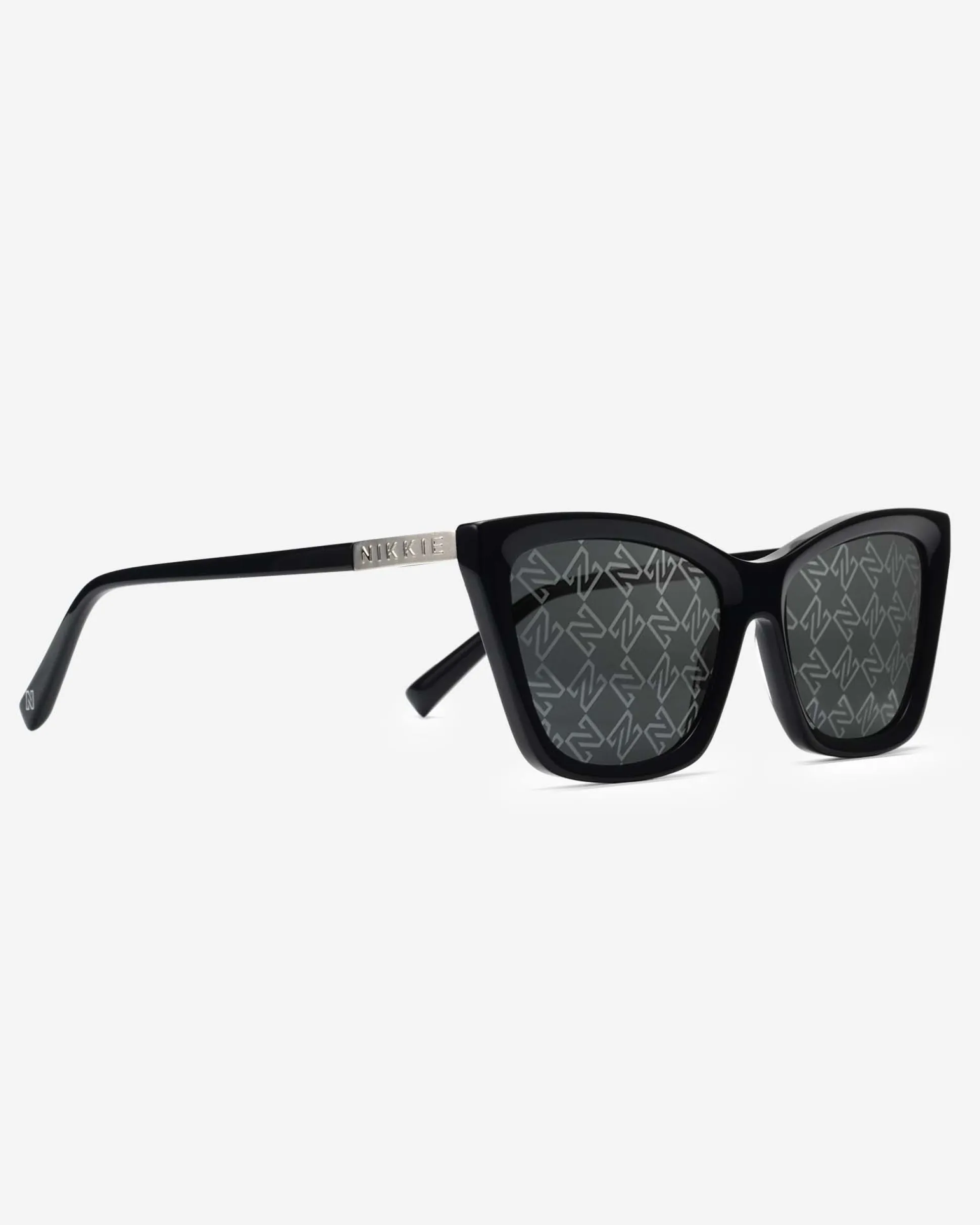 Cat-eye zonnebril met N logo monogram
