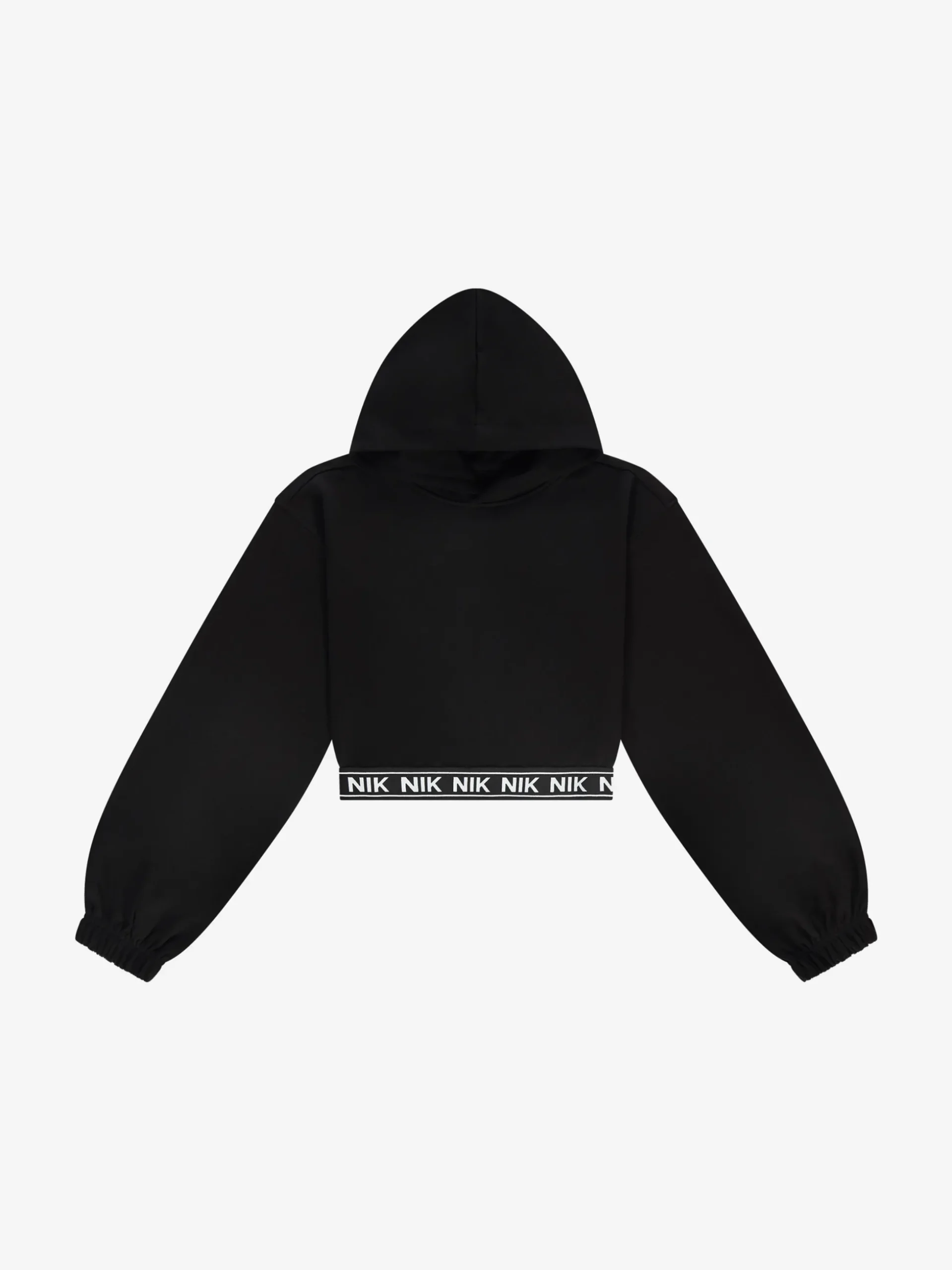 Cropped hoodie met NIK&NIK band