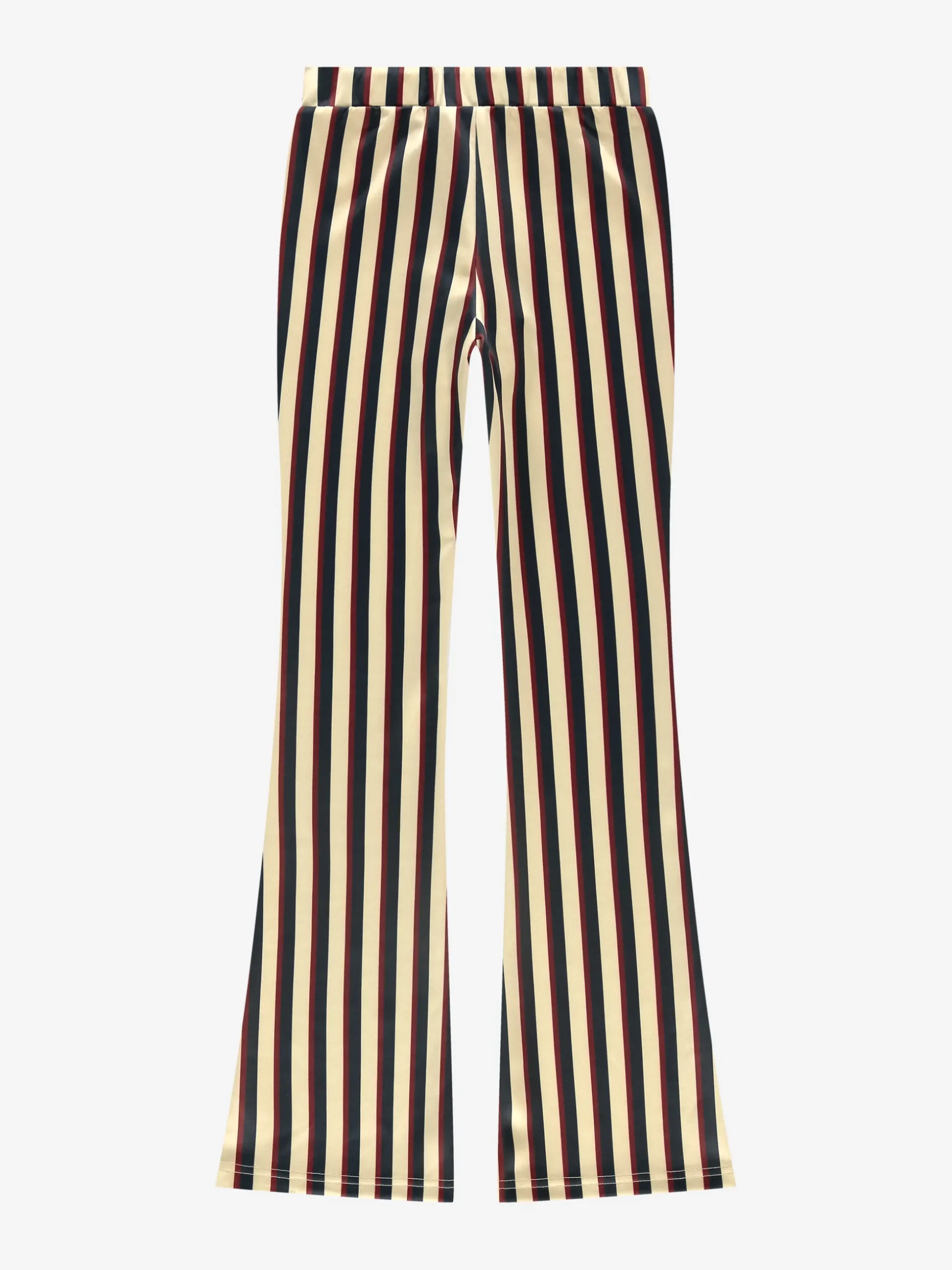 Flared broek met gestreept patroon