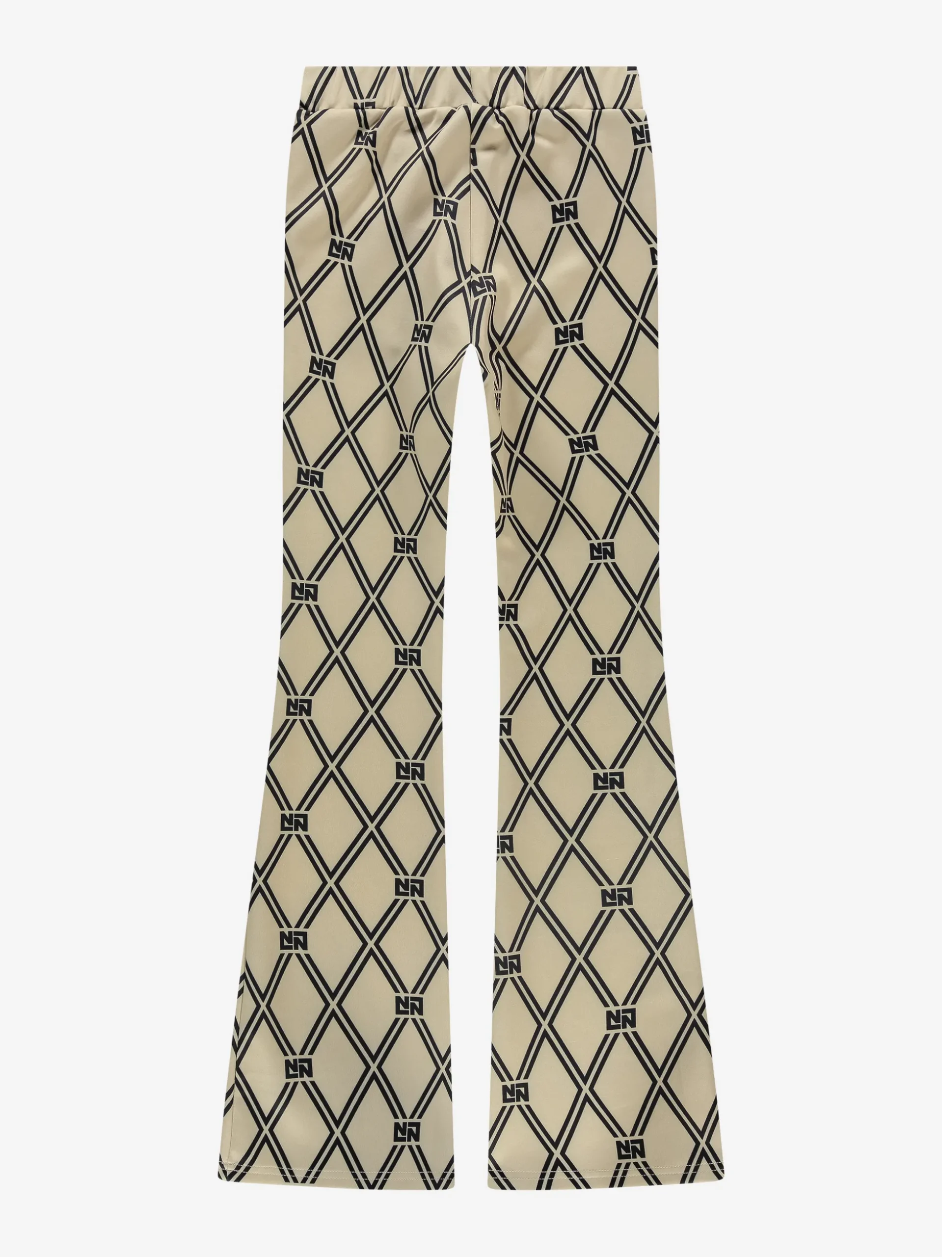 Flared broek met N&N logo patroon