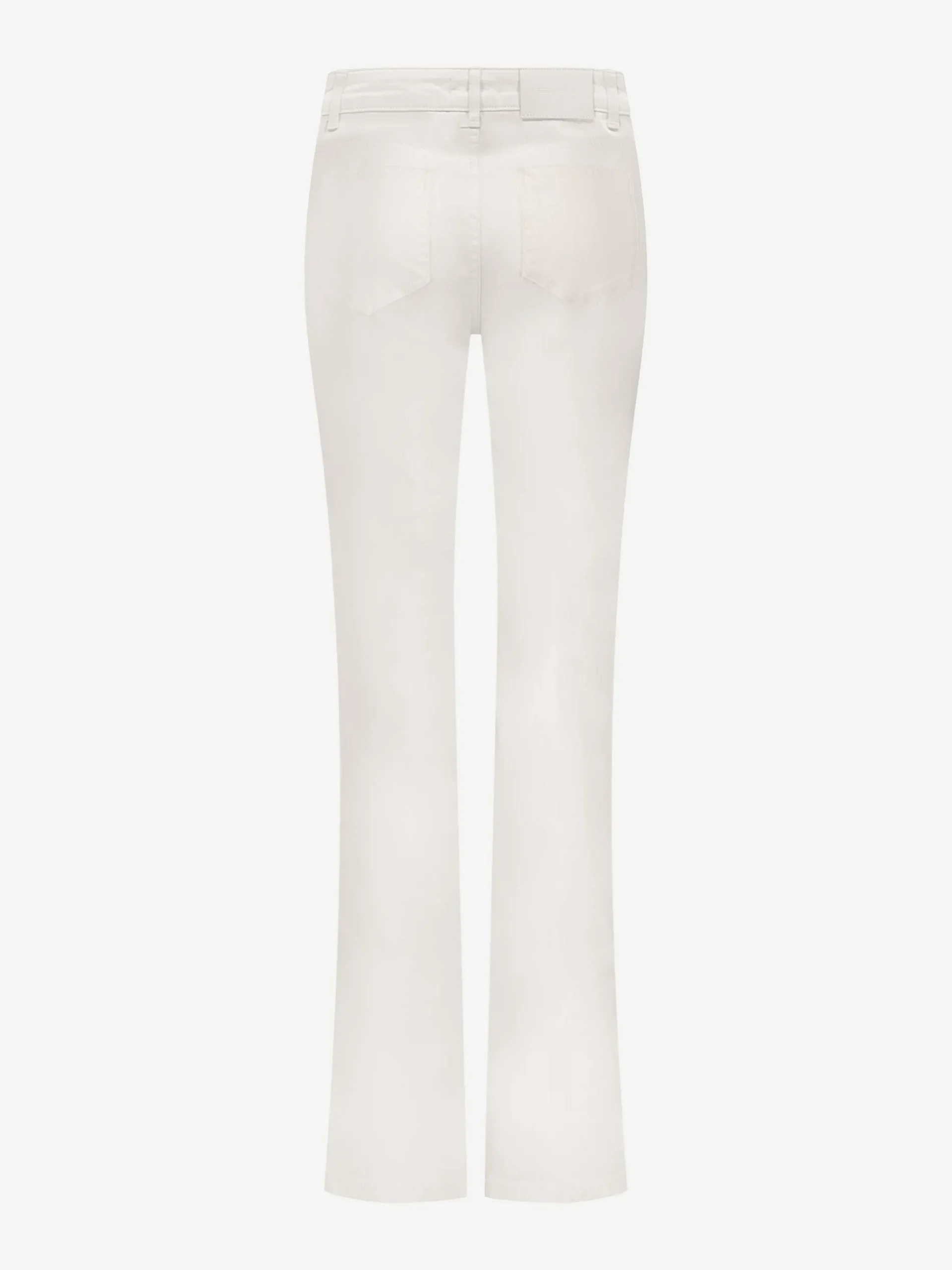 Flared jeans met gevlochten detail bij zakken