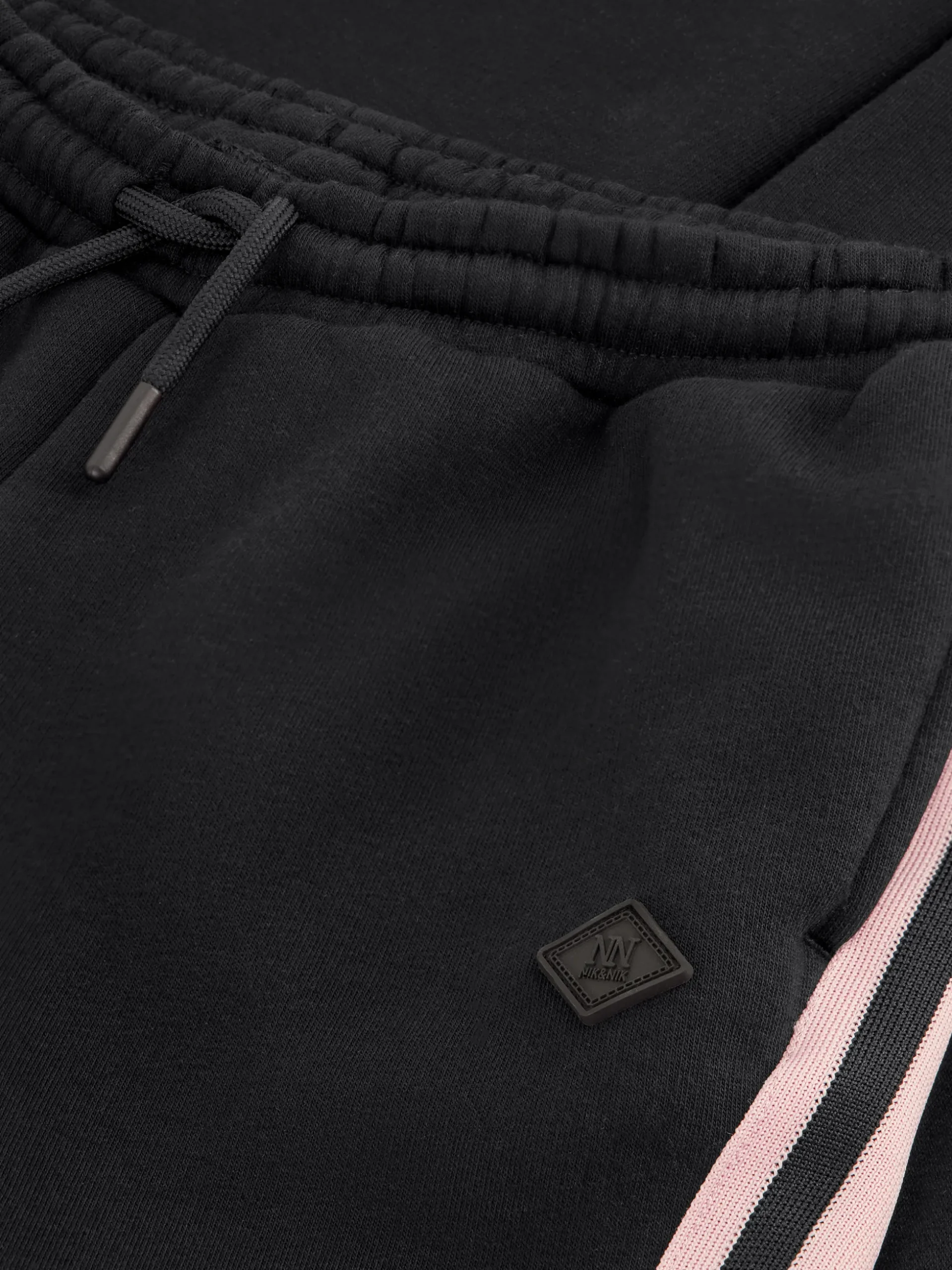 Flared joggingbroek met strepen op zijkanten