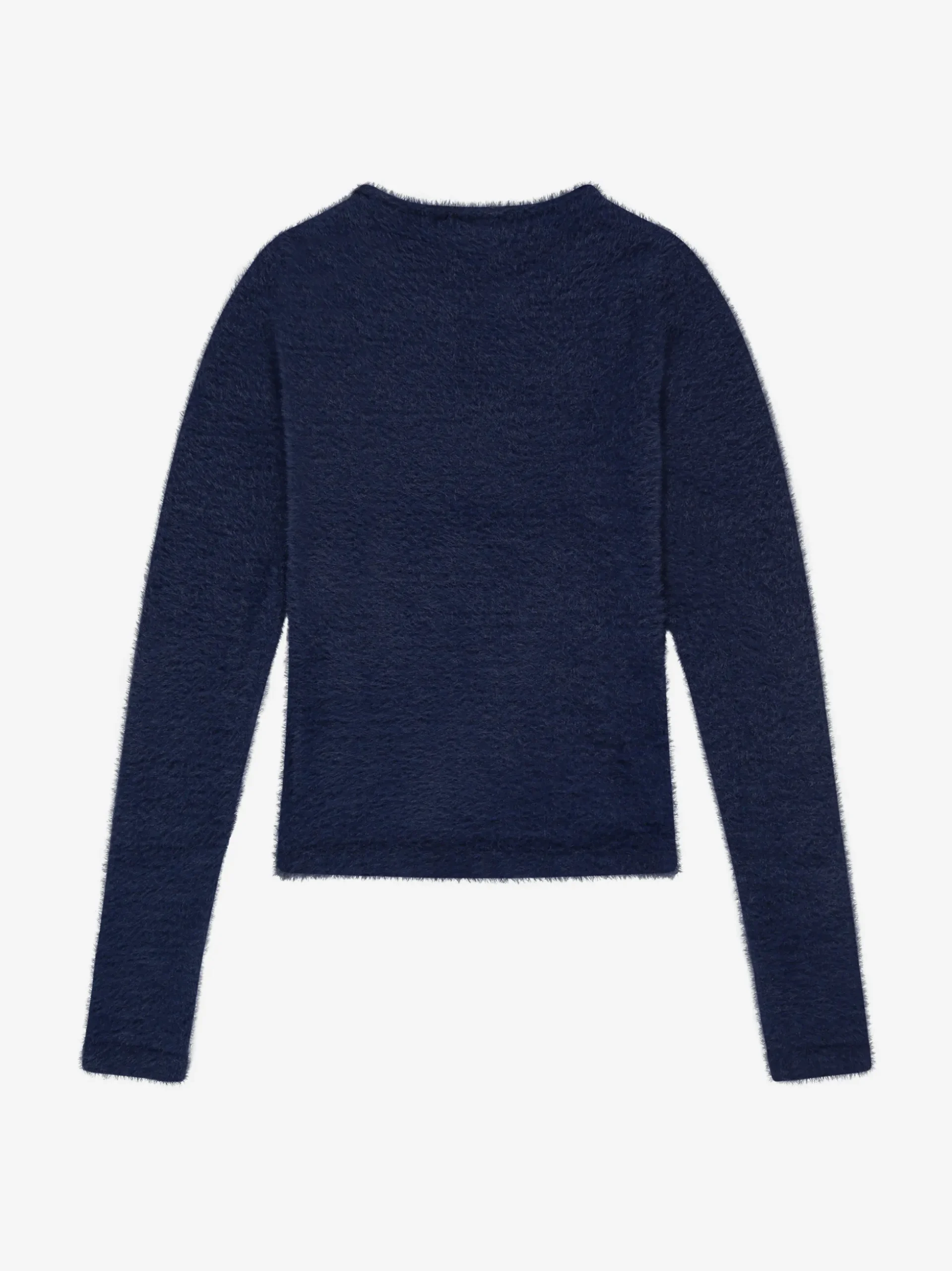 Fluffy trui met detail bij hals