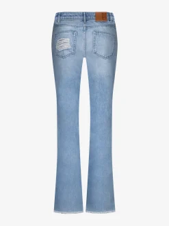 Gescheurde jeans met rechte pijpen
