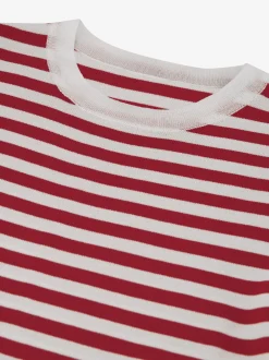 Gestreept T-shirt met subtiel logo