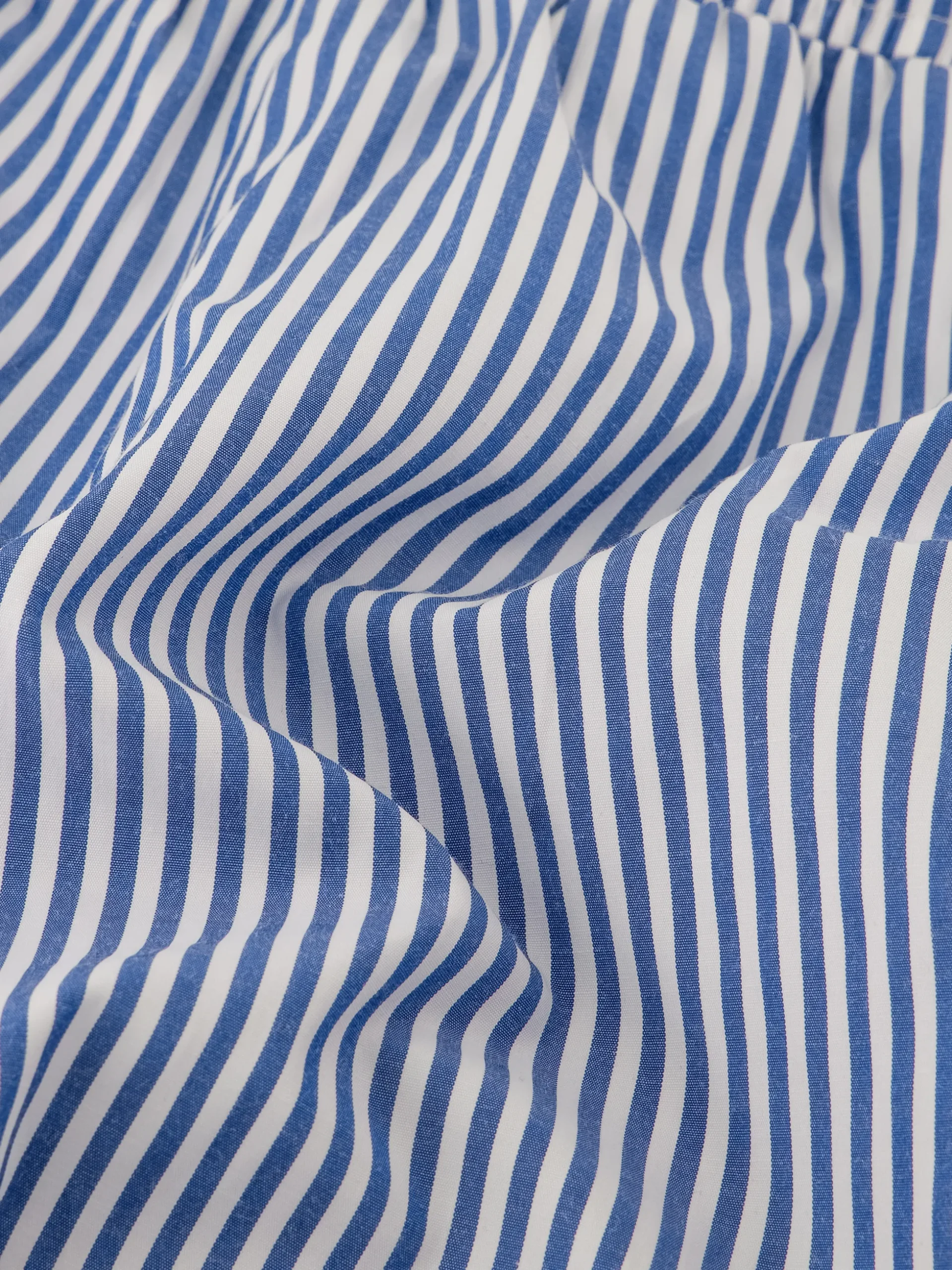 Gestreepte shorts met omgeslagen pijpen