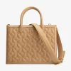 Gewatteerde shopper met N-logo