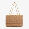 Gewatteerde tas met ketting detail