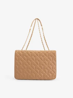 Gewatteerde tas met ketting detail