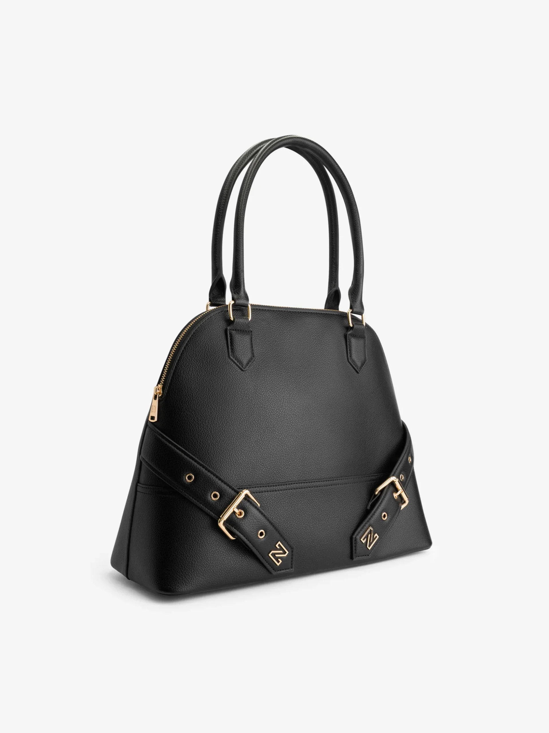 Grote shopper met decoratieve gespen