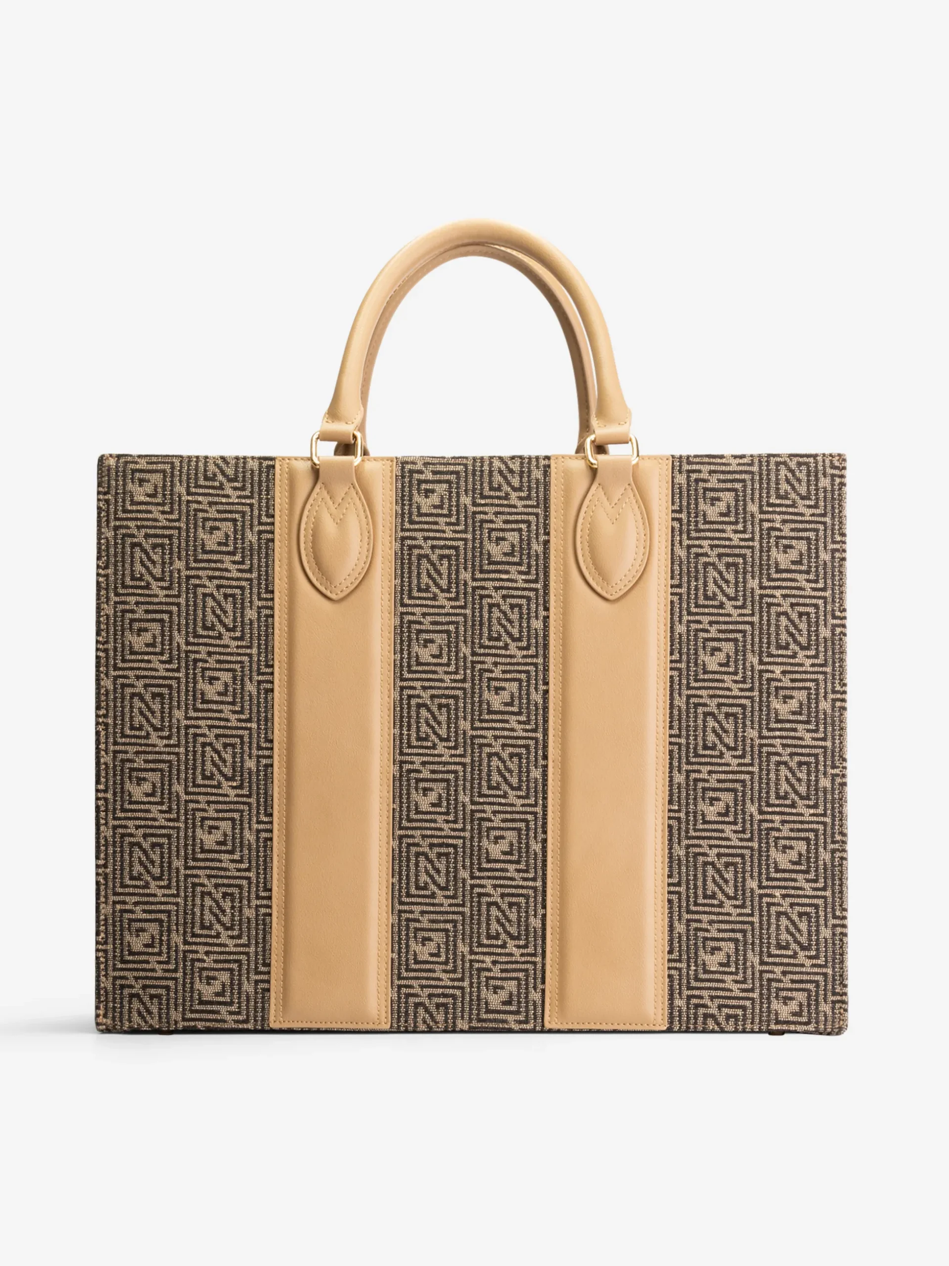 Grote shopper met logo patroon