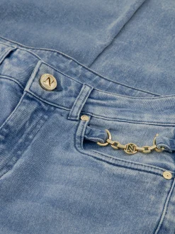 Jeans met ketting detail