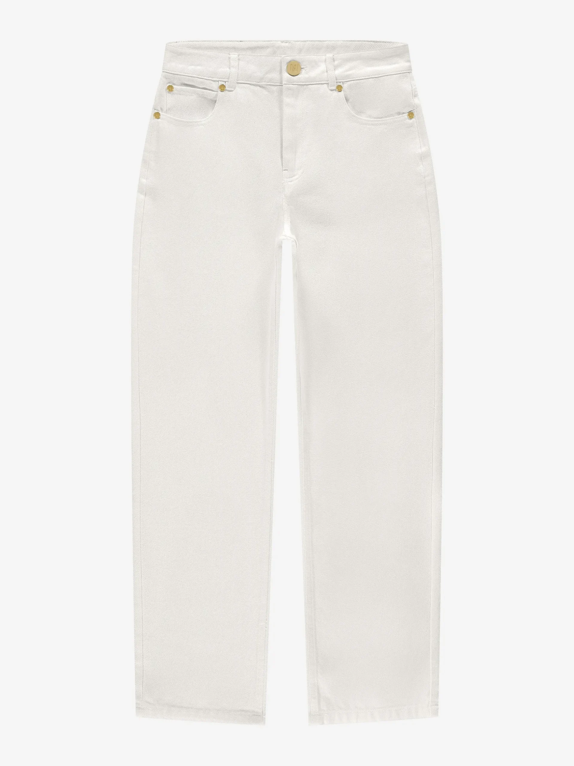 Jeans met rechte pijpen en NIKKIE details