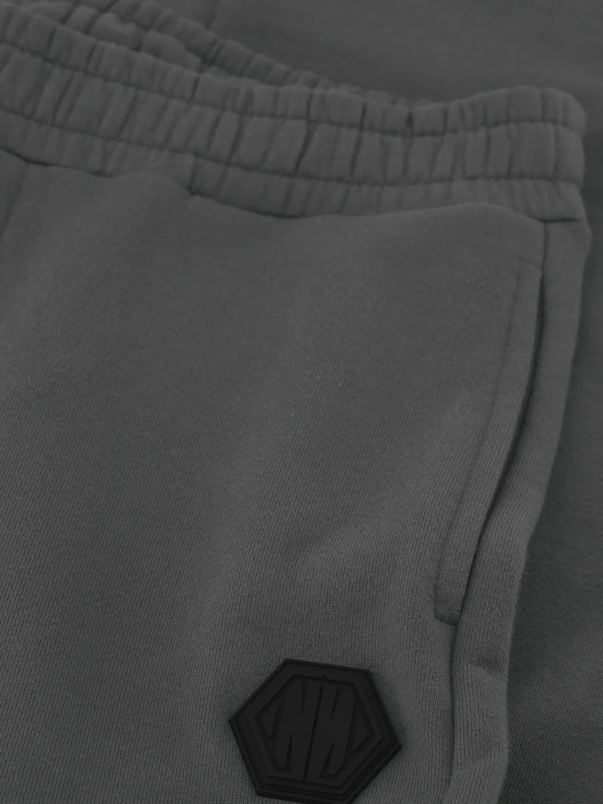 Joggingbroek met elastische tailleband en logo patch