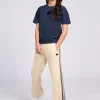 Joggingbroek met strepen op zijkant